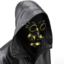 KinkHarness Masque et lunettes Splice Gold